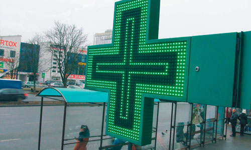 Аптечный крест для аптеки